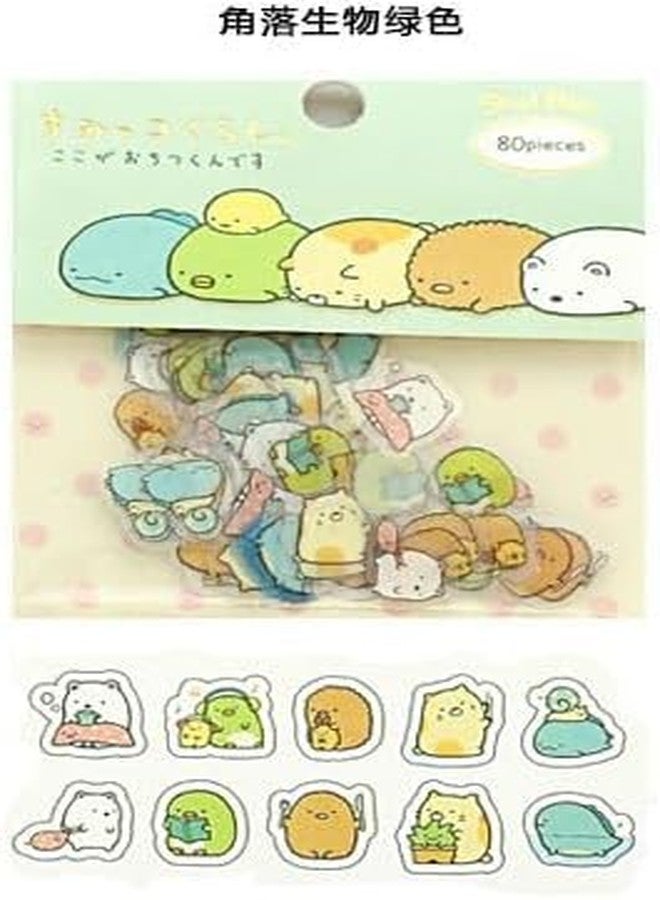 Kryoflare 80Pcs Stationery Stickers, Kawaii Cat and Bear Designs, Decorative Stickers for Diary and Scrapbooking - Image 5
